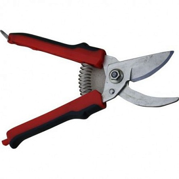 Секатор 220мм никелиров. с нижн. защелкой прорез.ручка С-41-21Н