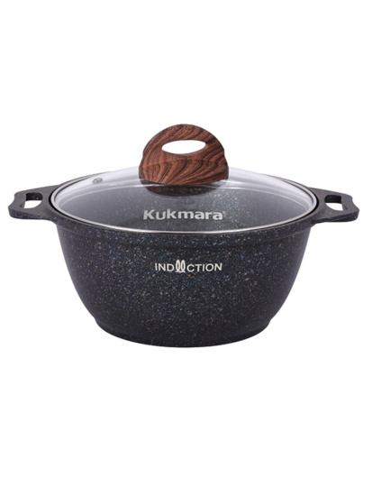 Кастрюля 2,0л со стекл. кр. АП "Granit ultra Induction" (blue) кгги22а  Кастрюля 2,0л со стекл. кр. АП "Granit ultra Induction" (blue) кгги22а
