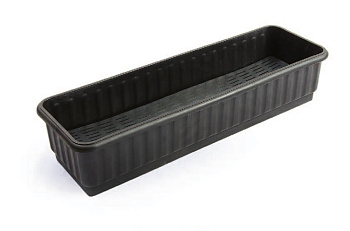 Ящик для цветов с дренажной решеткой черный (г.Ижевск)