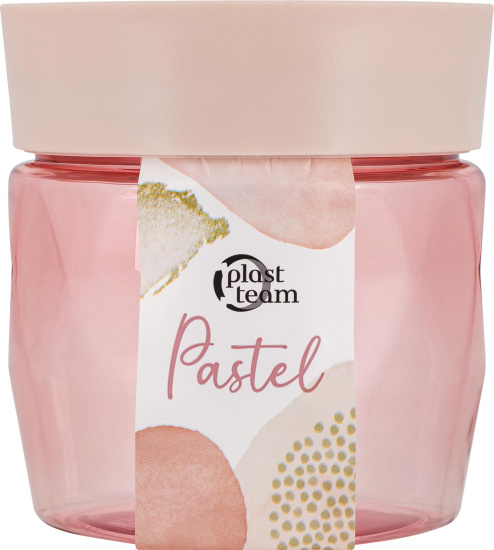 Банка для сыпучих продуктов Plast Team Pastel 0,5л персиковая карамель PT170110040 Банка для сыпучих продуктов Plast Team Pastel 0,5л персиковая карамель PT170110040