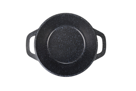 Кастрюля 2,5л со стеклянной крышкой, АП линия "Granit" (black) кгч25а  Кастрюля 2,5л со стеклянной крышкой, АП линия "Granit" (black) кгч25а