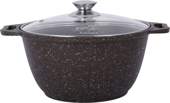 Кастрюля 4,0л со стекл. кр. АП (кофейный мрамор) кмк42а Кастрюля 4,0л со стекл. кр. АП (кофейный мрамор) кмк42а