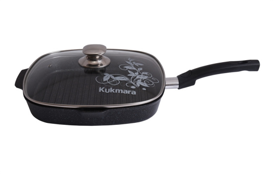 Сковорода-гриль квадратная 280*280мм со съемной ручкой с кр. АП "Granit ultra" (blue) сгкгг282а Сковорода-гриль квадратная 280*280мм со съемной ручкой с кр. АП "Granit ultra" (blue) сгкгг282а