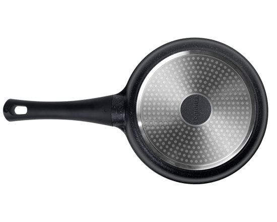 Сковорода 280/57мм Серебро Induction с пластиковой ручкой с крышкой (п/у), ис9282ср 