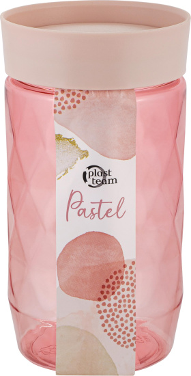 Банка для сыпучих продуктов Plast Team Pastel 1л персиковая карамель PT170210040