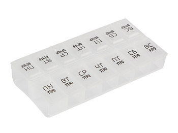 Таблетница, 14 секций на 7 дней 007751