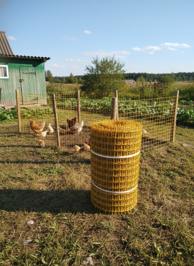 Садовая сетка квадратная 33х33 (0,5х20) ПРОФИ желтый