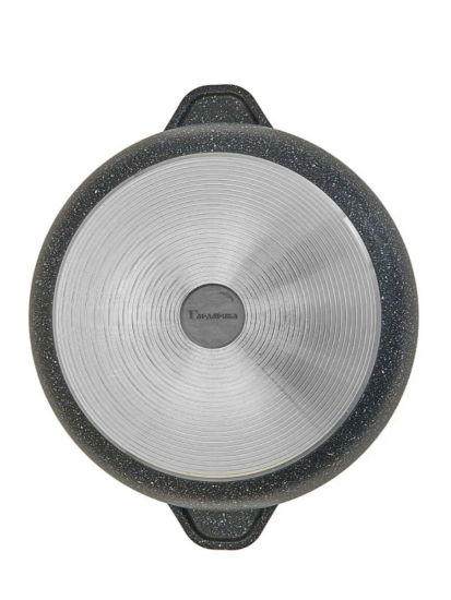 Жаровня с а/п и стеклянной крышкой,д. 28, линейка Гранит Серия "Мегалит 14" 1828-14-10