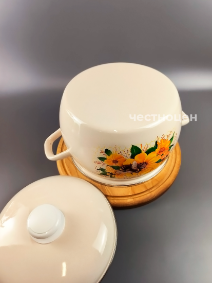 Кастрюля 5,0л "Цветочный мед" С-4216АП2/4Жм