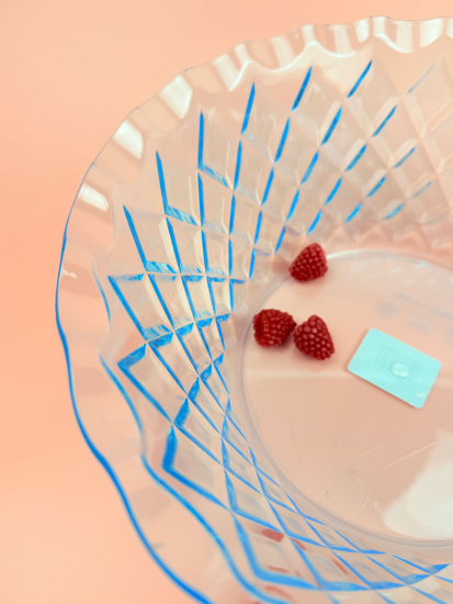 Салатник 26см РОМБ (пластик) цвет микс  OLS-179-25