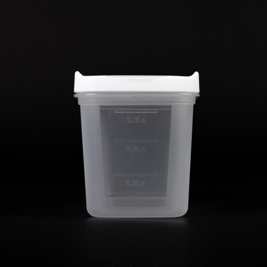 Емкость для сыпучих продуктов "Лайн" 1л (белый) М9001 Емкость для сыпучих продуктов "Лайн" 1л (белый) М9001