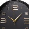 3015-005 Часы настенные 'Рубин" Классика, круг d=30см, корпус чёрный