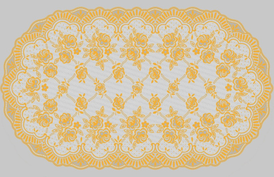 Салфетка Grace Лейс 100х60 LO-0965A Золото овальная