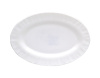 Блюдо Lavenir "Волна классика" 20*14 см БЕЛЫЙ XYP-80 WHITE  стеклокерамика 50235