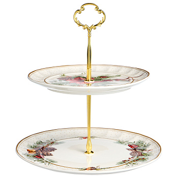 БЛЮДО ДВУХЪЯРУСНОЕ LEFARD "CELEBRATION" 19*23 СМ (КОР=24ШТ) (54-618)