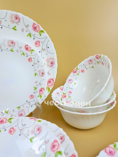 Набор столовой посуды на 6 перс. с рисунком 24 предм. OLS-DM-33