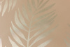 Клеенка 137см Аурум Соф FJ83029-7 Листья папоротника (золото)