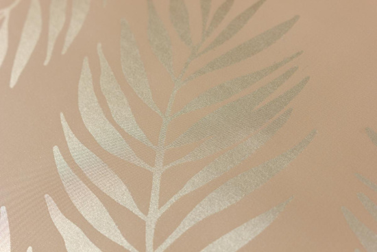 Клеенка 137см Аурум Соф FJ83029-7 Листья папоротника (золото)