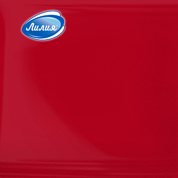 Салфетки Лилия 33*33 Красный 2сл 20л (0735)