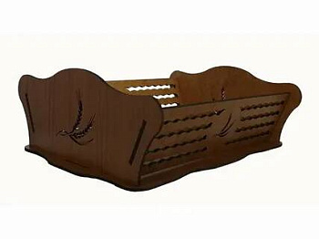 Сухарница резная Орех А-3