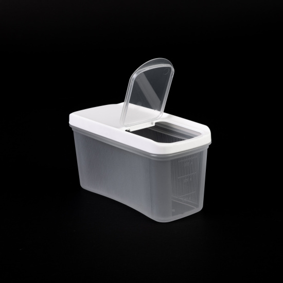 Емкость для сыпучих продуктов "Лайн" 1л (белый) М9001 Емкость для сыпучих продуктов "Лайн" 1л (белый) М9001