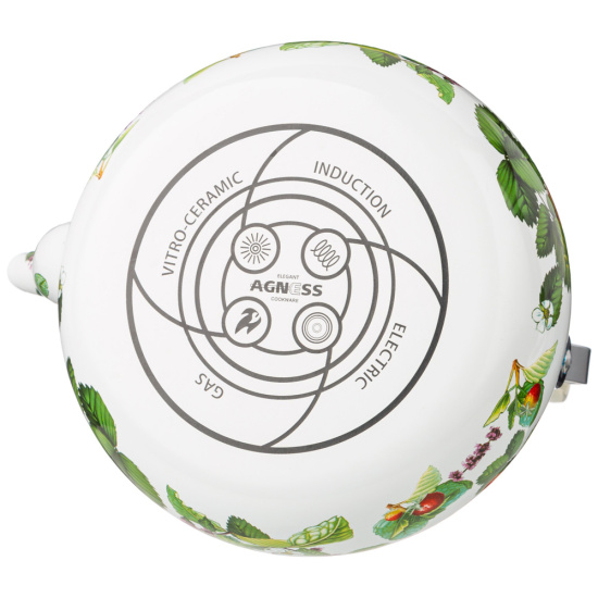 ЧАЙНИК AGNESS  ЭМАЛИРОВАННЫЙ, 2,5 Л 934-566