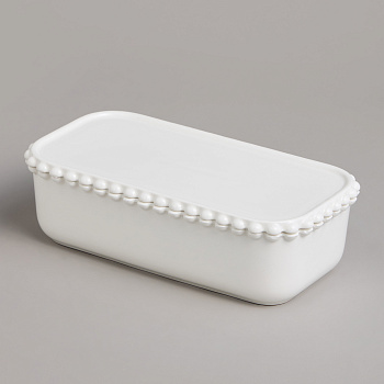 ПАШТЕТНИЦА LEFARD "PEARL" С КРЫШКОЙ ПРЯМОУГ. 18,5*9,5*5,5 СМ 400 МЛ (761-180)