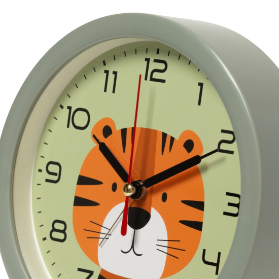 Будильник кварц. 15см корпус оливковый Тигренок В4-054