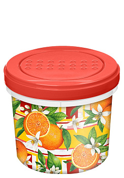 Банка с завинчивающейся крышкой "Asti" 0,7л с декором "Сицилия" (красный) 223134906/04