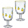 НАБОР БОКАЛОВ ДЛЯ ВИНА "FRUITY PINEAPPLE" ИЗ 2 ШТ. 350 МЛ (685-137)