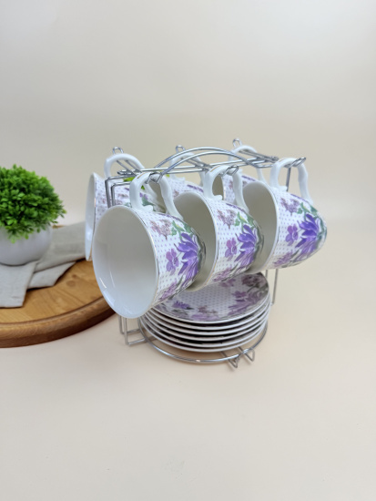 Сервиз на м/подст. (12 пр.) Lavenir 220 мл, 14 см, C03-192 12M фарфор 00110745