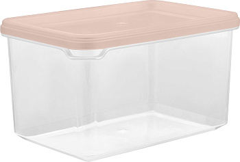 Банка для сыпучих продуктов Plast Team  HELSINKI 0,55л персиковая карамель PT170610040