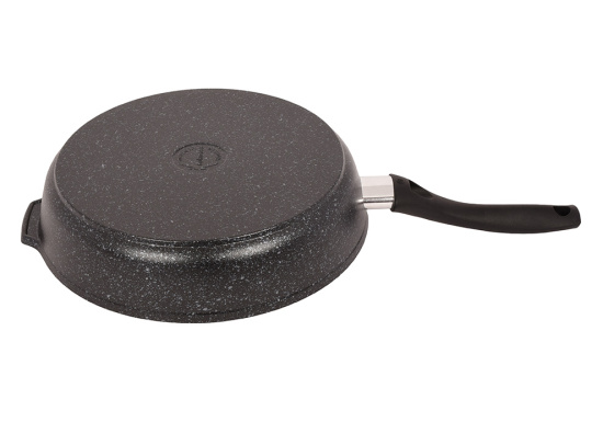 Сковорода 280/65 мм с ручкой,антипригарное покрытие (темный мрамор) смт281а Сковорода 280/65 мм с ручкой,антипригарное покрытие (темный мрамор) смт281а