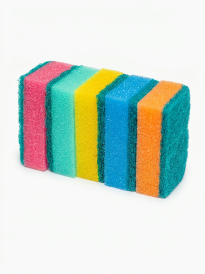 Губка бытовая с чистящим слоем 5шт "МИНИ" гх007 (уп.60шт)