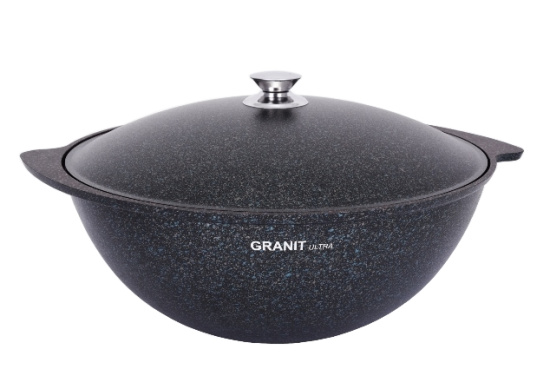 Казан для плова 6,0л АП линия "Granit ultra" (blue) кгг65а