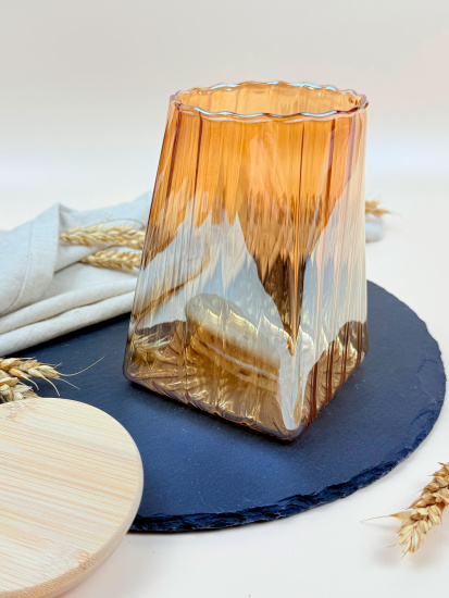 Банка для хранения с бамбуковой крышкой 950мл OLS-339-35