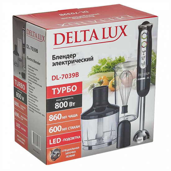 Блендер ДЕЛЬТА DL-7039 черный