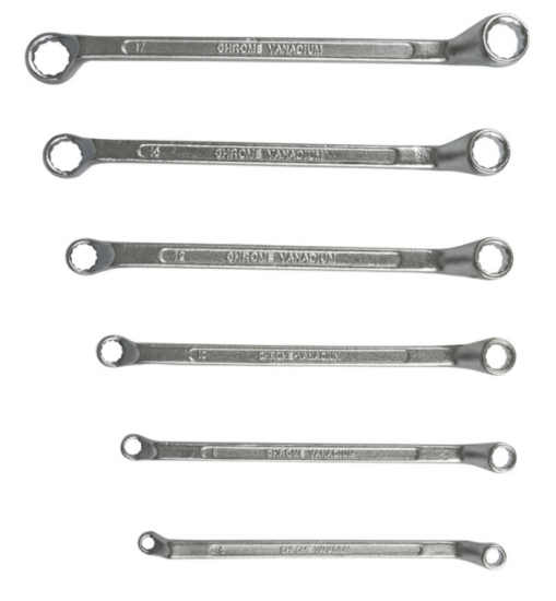 Набор накидных ключей Park 6шт CrV 105074 Набор накидных ключей Park 6шт CrV 105074