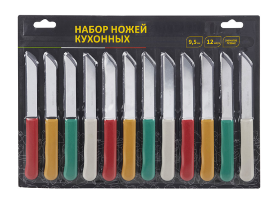 Набор ножей кухонных 12 шт, зубчатое лезвие 310889 Набор ножей кухонных 12 шт, зубчатое лезвие 310889