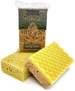 Губка банная с массажным слоем для мужчин "Lys Royal" гб039 (уп.40шт) 