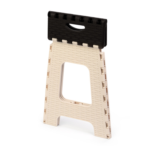 Табурет складной "Плетенка" большой М7093 мокко-бежевый