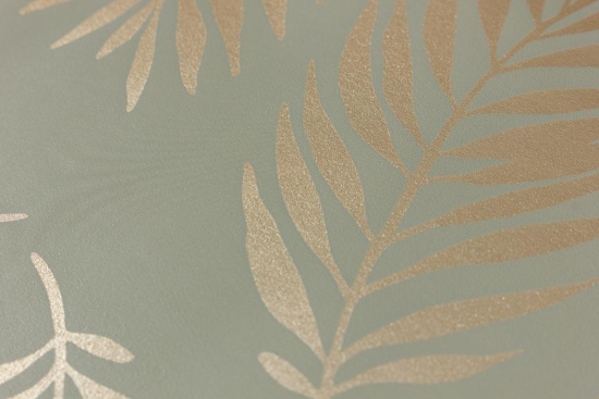 Клеенка 137см Аурум Софт FJ83029-6 Листья папоротника (олива)