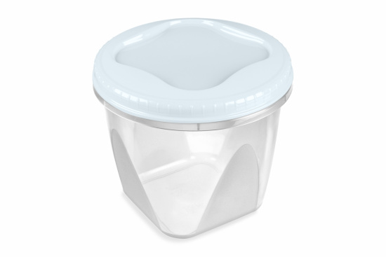 Банка с завинчивающейся крышкой "Тондо" 1,5л светло-голубая С288СГЛ