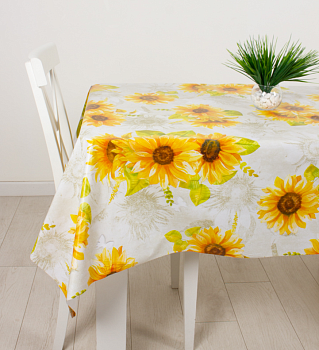 Клеенка уДачная, 130 см, 81567, Подсолнечники 14903