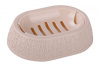 Мыльница "Вязаное плетение" бежевая М6899