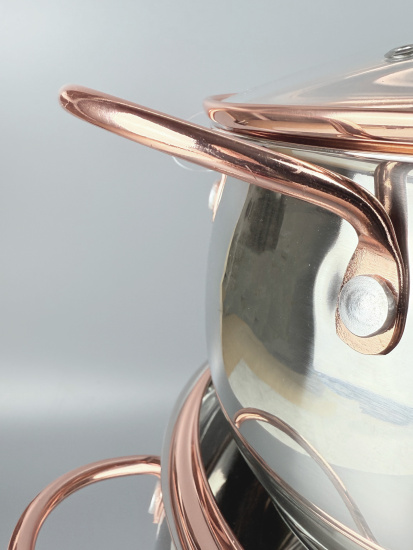 Набор кастрюль HR109-1 (2.6, 3.6, 6.1л) OLS-016-19