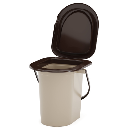 Ведро-туалет 17л. (уп.10) бежевый М1526 