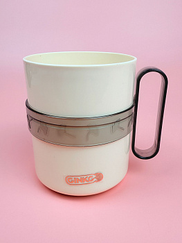 Стакан для зубных щеток 550мл (пластик) цвет микс OLS-033А-24