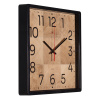 3028-012 Часы настенные "Рубин", Фактура, квадрат 30*30см, корпус черный 