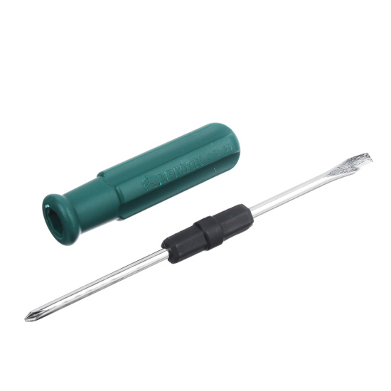 Отвертка ЕРМАК 2 в 1 зелёная 3*50 (651-972)